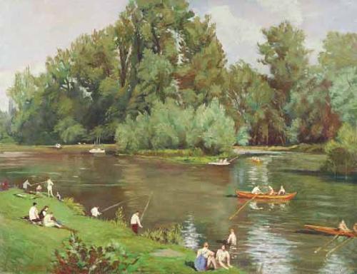 Emile Bernard Au bord de la Marne